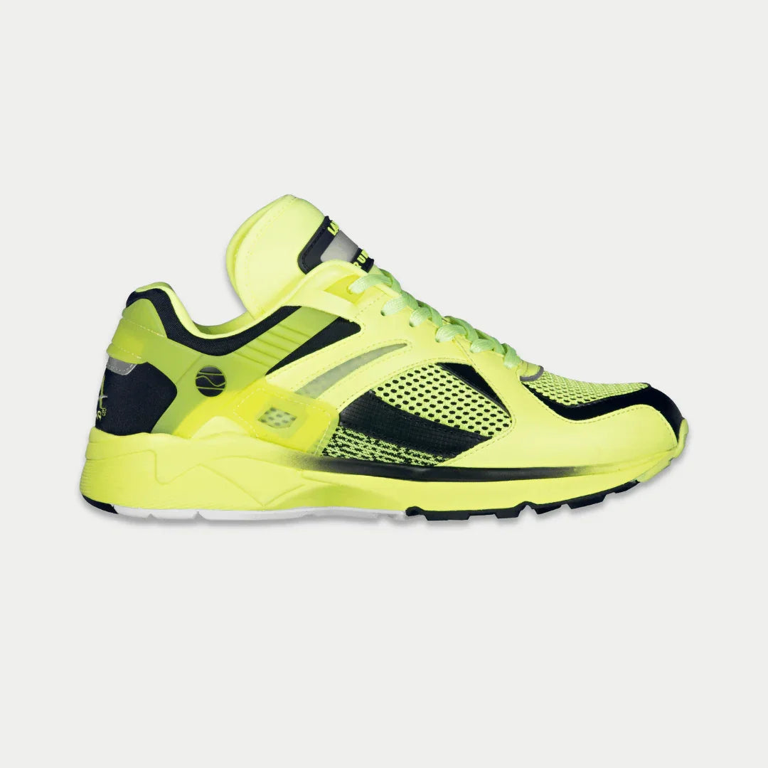 LA Gear Men's Catapult Light-Up x Glow Lowtop Neon Yellow x Black