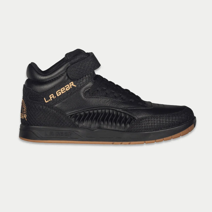 LA Gear Women's Flame Hightop | Black x Purple x Turquoise