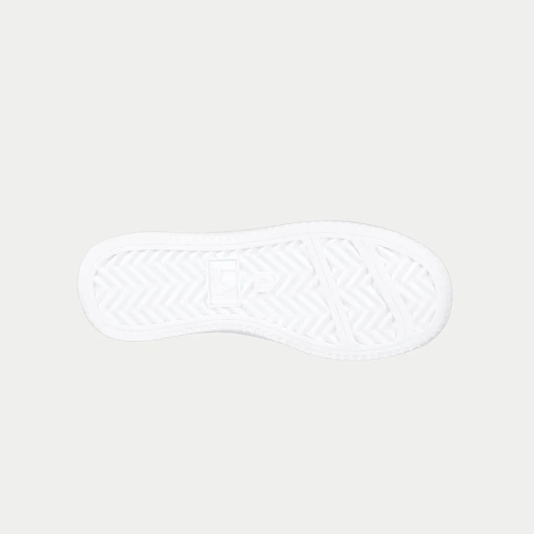 White sneaker sole on a white background