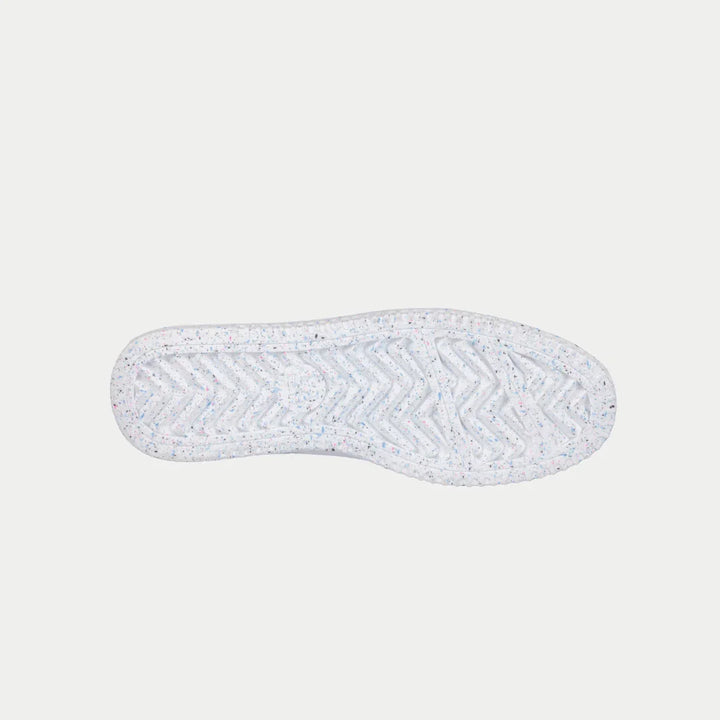 White shoe sole on a light gray background