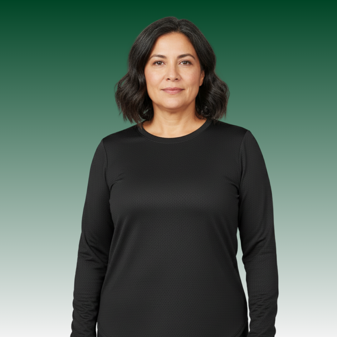 LA Gear Women’s Long Sleeve Mesh Tee | Black
