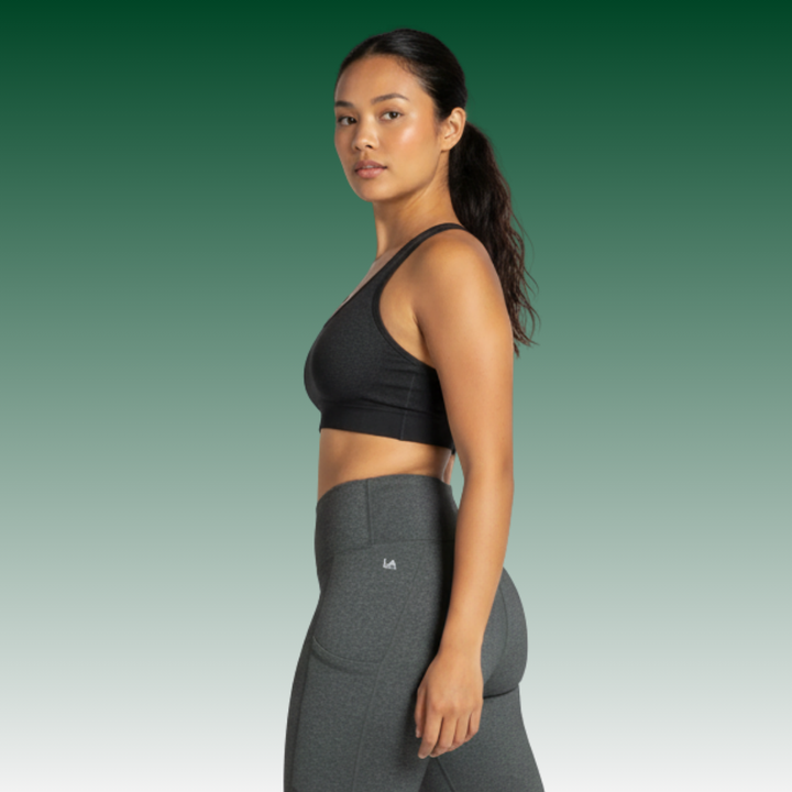 LA Gear Women’s Side-Pocket Yoga Pants | Charcoal