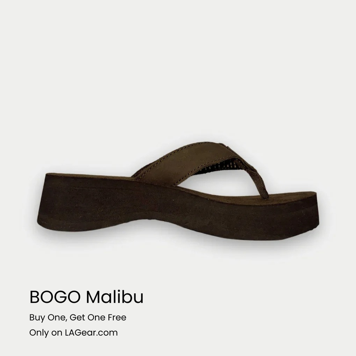 Brown sandal on a white background