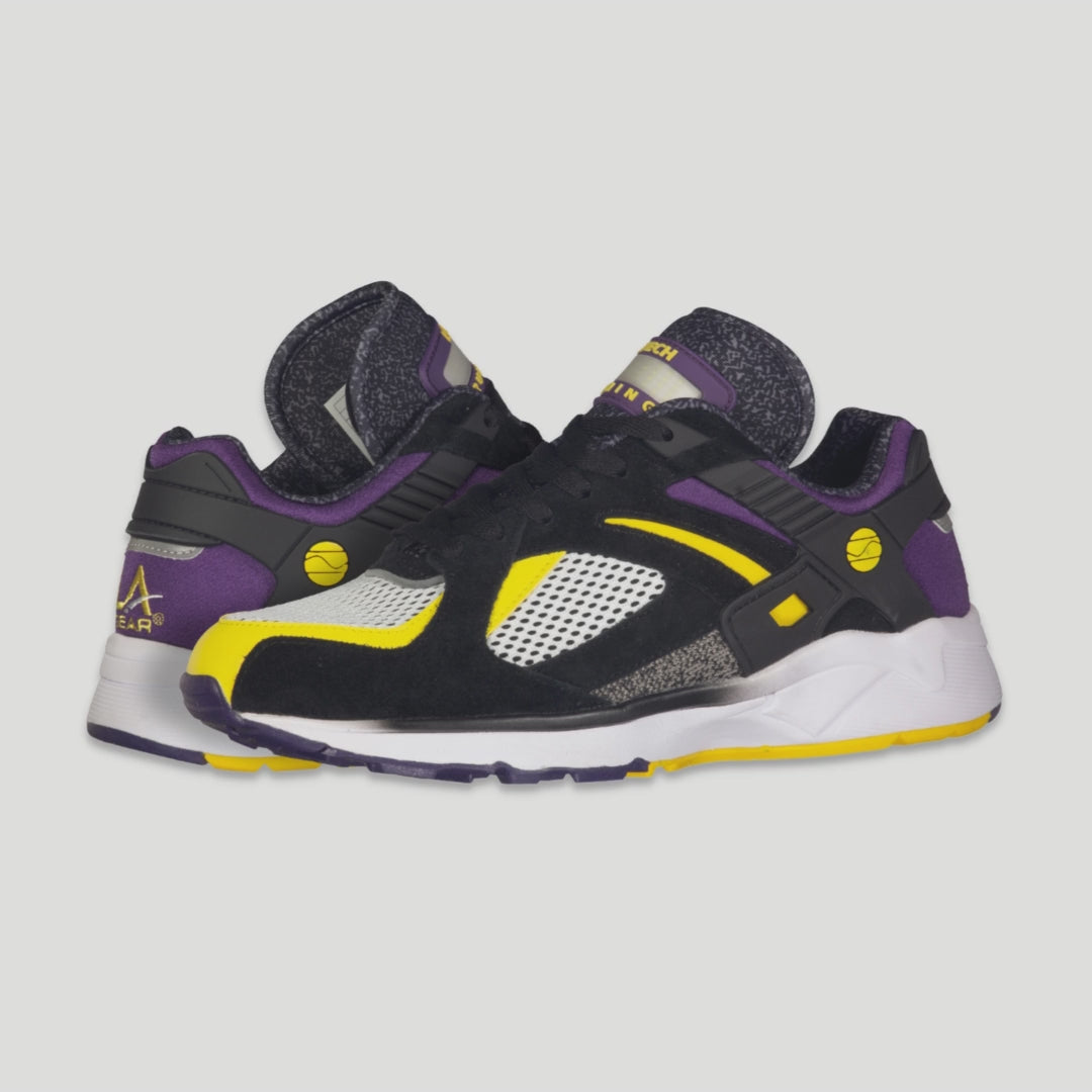 LA Gear Men's Catapult Light-Up Lowtop | Black x Purple x Yellow