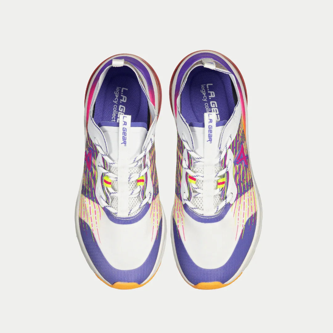 La Gear Women's Artesia Lowtop White x Purple x Orange La Gear Women's Artesia Lowtop White x Purple x Orange