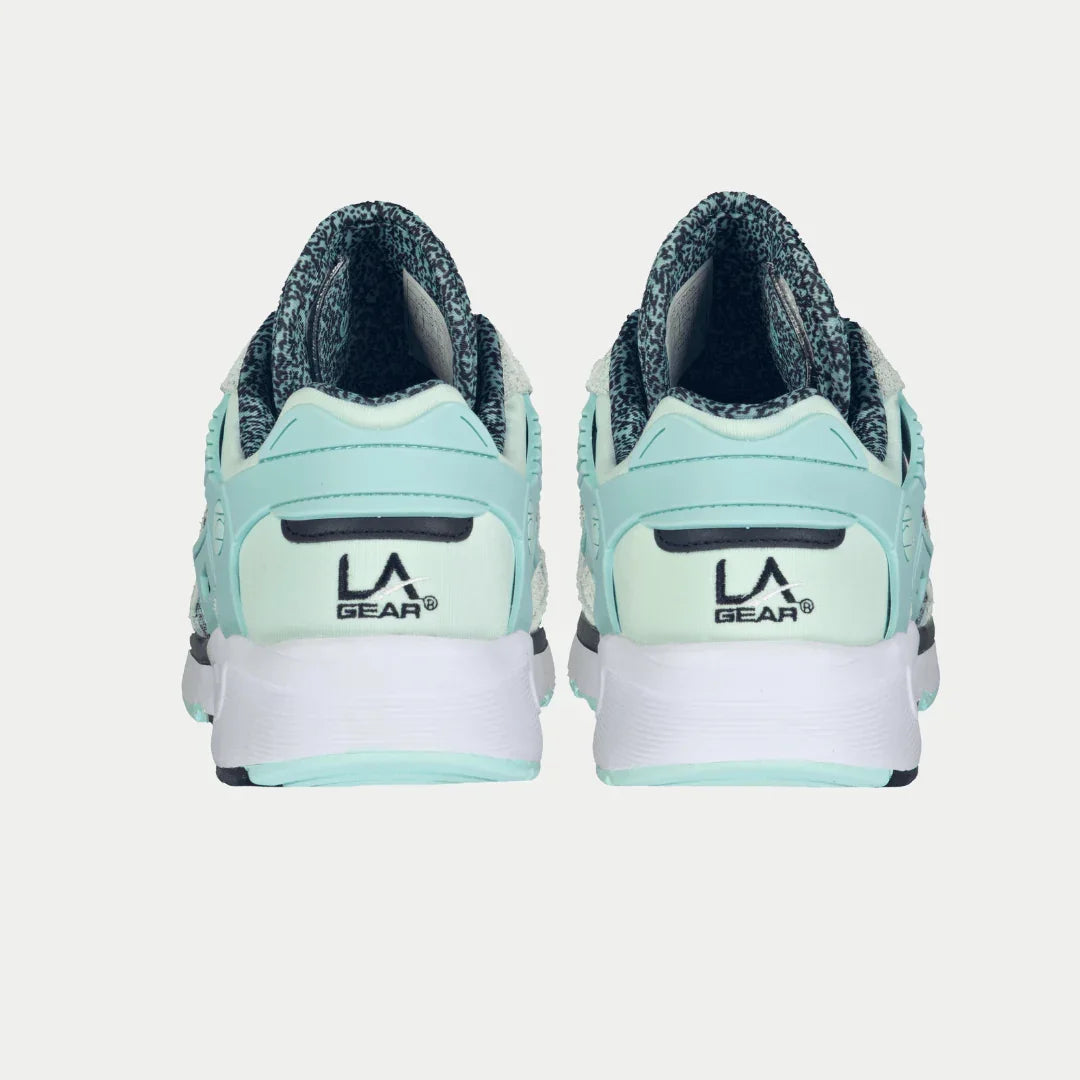 Pair of LA Gear shoes on a white background