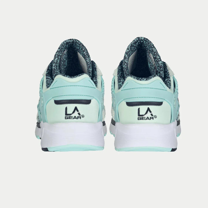 Pair of LA Gear shoes on a white background
